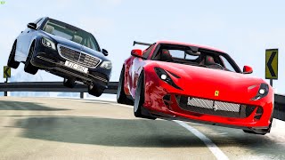 Street Racing Car Crashes 67  BeamNG Drive Crashes [upl. by Bledsoe]