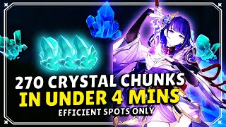 Fast Crystal Chunks Guide in under 4 minutes Fast Farming Route [upl. by Henig]