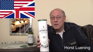 Whisky ReviewTasting Laphroaig 10 years [upl. by Nosrettap]