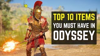 Top 10 Items You Must Have in Assassins Creed Odyssey [upl. by Neirual]