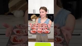 Easy meat lovers appetizer I make meatfilled ham cups [upl. by Eilram]