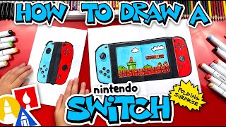 How To Draw A Nintendo Switch Folding Surprise [upl. by Sakmar858]