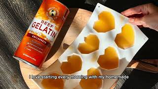 How to make homemade Gelatin gummies  Healthy snack for skin and gut [upl. by Adama897]