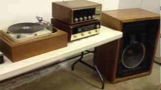 VINTAGE 1961 STEREO JBL S7 SPEAKERS LE15 LE85 LX5 MCINTOSH 275 TUBE AMP GOLD LION KT88 [upl. by Elissa701]