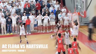 AC Flora Boys Varsity vs Hartsville Playoff Highlights 4K [upl. by Ennaeus]