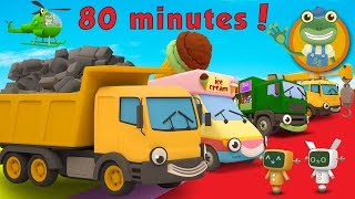 Dylan The Dump Truck and More Trucks For Kids  Geckos Garage [upl. by Inahs999]