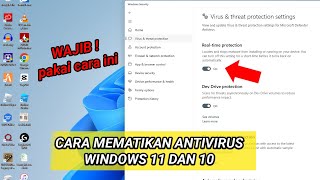 Cara Mematikan AntiVirus Windows 11 Laptop dan PC [upl. by Gracie]