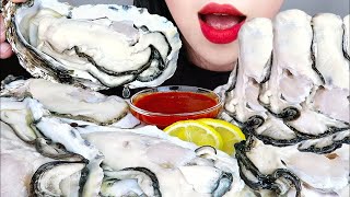 ASMR RAW SEAFOOD Neptune oysters abalone oyster sauce and eating GIANT OYSTERS MUKBANG NO TALKING [upl. by Brandes894]