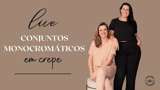 Looks monocromáticos em crepe [upl. by Ydnic]