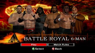 WWE SVR 2007 Xbox360  BigShowKaneMarkHenryTheGreatKhaliUmagaViscera  6Man Battle Royal [upl. by Aynotahs]