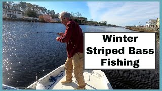 Winter Striped Bass Fishing [upl. by Enyaj285]