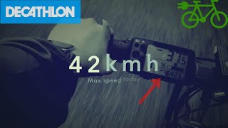 Decathlon Riverside 500E battery and max distance test Going to my secret place on ebike in Paris [upl. by Amuh787]