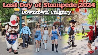 Calgary Stampede 2024 Last Day at Downtown Calgary Alberta Canada stampede calgary canada [upl. by Nnewg]