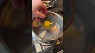 How to poach an egg poachedeggs eggs poaching breakfast [upl. by Ringsmuth874]