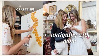 VLOG antique shopping with mom crafts rooftop nights SUMMER VIBES [upl. by Mosira]