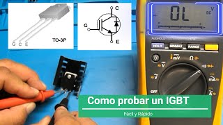 Como probar un IGBT [upl. by Kcirdled]