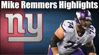 Giants OL Mike Remmers RT Highlights [upl. by Allimrac825]