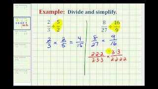 Example 1 Division Involving Fractions [upl. by Enirrok855]