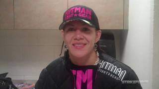 Cris Cyborg Post Fight Interview [upl. by Rehtae]