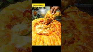 Best Chicken Bread pizzaStuffed crustrecipeSimply Foodieshortsfoodrecipepizzachickenbread [upl. by Wearing]