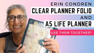 Can You Use the Erin Condren Clear Folio and A5 Life Planner Together [upl. by Germaine]