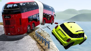 Cliff Drops Car Crashes 😂 31  BeamNG Drive  CRASHdriven [upl. by Neelyk]