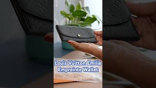 LOUIS VUITTON EMILIE EMPREINTE wallet unboxing louisvuitton fashion luxury lv [upl. by Jobyna]