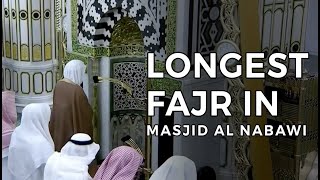 Longest Fajr Salaah In Masjid Al Nabawi  Beautiful Quran Recitation by Sheikh Hameed [upl. by Gothard]