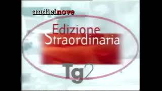 SIGLE TV  Tg2Edizione Straordinaria Martedì 11 Settembre 2001 4KUHD2160p60 [upl. by Aitetel71]