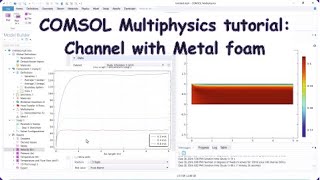 COMSOL Heat Transfer in a Channel with Metal Foam [upl. by Erreid]