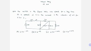 Network Theory GATE PYQ  Question 58  Ram Balaji S [upl. by Elpmid]