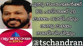 MSME LOAN  8 പലിശയിൽ 20 ലക്ഷം വരെ വായ്പയും രണ്ടുലക്ഷം സബ്സിഡിയും  സ്റ്റാർട്ടപ്പുകൾക്ക് [upl. by Limann923]