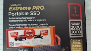 Sandisk Extreme Pro Portable SSD Unboxing [upl. by Godred]