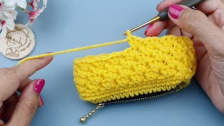 How to Crochet Purse Zipper Purse with Wonderful Stitches  Crochet Gift Ideas  ViVi Berry DIY [upl. by Chasse436]