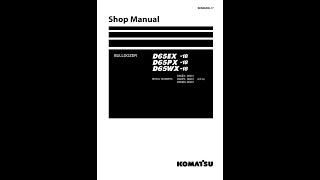 Komatsu D65EX18 D65PX18 D65WX18  SEN0650517 Service manual [upl. by Nagoh102]