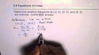 How to Show that Three Points are Collinear or Not [upl. by Ginnifer]