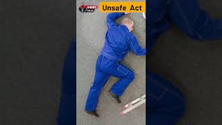 Unsafe Act Ladder Safety safetyfirst laddersafety viralvideo [upl. by Imoyik541]