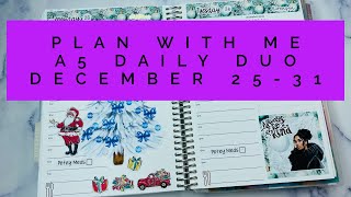 Plan With Me  A5 Daily Duo  December 2531 [upl. by Bronwyn]