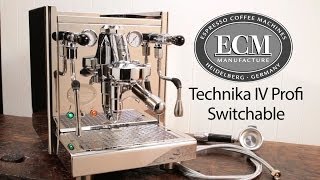 InDepth ECM Technika IV Profi Switchable Espresso Machine [upl. by Terrance]