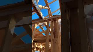 Life changing roof fill in tip houseconstruction framing diy construction woodframing house [upl. by Hazem742]