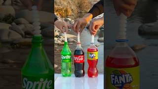 Coke vs Pepsi vs Sprite  Mentos  Unexpected Effect 😱🔥 experiment cokevsmentos [upl. by Ruskin]