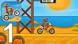 Moto X3M Bike Race Game Part 1 Gameplay Walkthrough Android IOS [upl. by Louanne150]