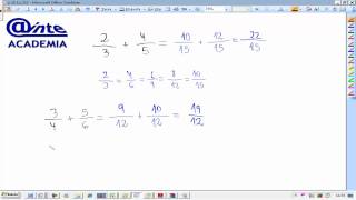 Suma y resta de fracciones Matematicas 2º ESO AINTE [upl. by Dnesnwot]