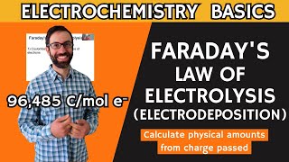 Faradays Law of Electrolysis or Electrodeposition [upl. by Moulden]