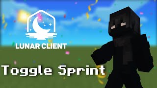 HOW TO TOGGLE SPRINT IN LUNAR CLIENT 🔥 lunarclient togglesprint minecraft op [upl. by Irelav394]