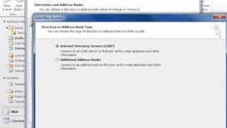 Outlook 2010 Add an Address Book in Outlook 2010 [upl. by Nairod]