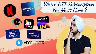 Best OTT App In India  Which OTT Subscription You Must Have  Complete OTT Guide amp Comparison [upl. by Eednim]