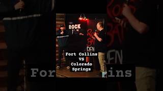 Fort Collins VS Colorado Springs roastbattle fortcollins coloradosprings mrkrabs grimace [upl. by Sup]