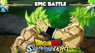 BROLY Z vs BROLY SUPER  EPIC BATTLE Dragon Ball Sparking Zero [upl. by Cerallua]