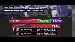 Splatoon 3  Personal Best Ink coverage WR TriColor [upl. by Yablon]